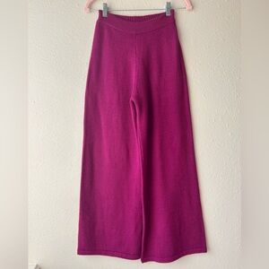 Callahan Magenta Wide Leg Pants
